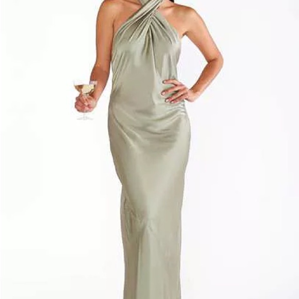 Show Me Your MuMu Sage Green Backless Dress